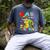 Dad Of The Three Rex 3Rd Birthday Boy Dinosaur T-Rex Men's Comfort Colors T-Shirt Denim
