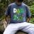 Dad Of The Three Rex Birthday Dinosaur Family Matching Men's Comfort Colors T-Shirt Denim