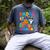 Daddy Of The Shark Birthday Dad Matching Family Men's Comfort Colors T-Shirt Denim