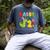 Daddy Of The Two Rex 2Nd Birthday Boy Dinosaur T-Rex Men's Comfort Colors T-Shirt Denim