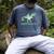 Daddysaurus T Rex Dinosaur Daddy Saurus Dad 2 Two Kids Dino Men's Comfort Colors T-Shirt Denim