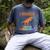Dinosaur Graduation I Roared Through Kindergarten T-Shirt Men's Comfort Colors T-Shirt Denim
