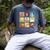 Disney Classic Father's Day Disney Dads Colorful Panels Men's Comfort Colors T-Shirt Denim
