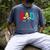 Disney Mickey And Friends Mickey Minnie Dad Collegiate Logo Men's Comfort Colors T-Shirt Denim