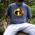 Disney And Pixar's The Incredibles Mr Incredible Dad Family Men's Comfort Colors T-Shirt Denim
