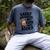 Easily Distracted By Cats And Books Lovers Reading Men's Comfort Colors T-Shirt Denim