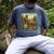 Farmer Men Tractor Rancher Farm Dad Distressed Men's Comfort Colors T-Shirt Denim