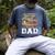 My Favorite Soccer Player Calls Me Dad US Flag Fathers Day Men's Comfort Colors T-Shirt Denim