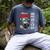 Fun Trendy UFO Sloth Graduation Class Of 2024 Senior Men's Comfort Colors T-Shirt Denim