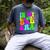 In My Glowing Dad Era Groovy Colorful Bright Men's Comfort Colors T-Shirt Denim