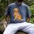 Golden Retriever I Love Dad Dog Dad Father's Day Men's Comfort Colors T-Shirt Denim