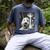 Goldendoodle Alien UFO Taking a Selfie Dog Mom Dad Men's Comfort Colors T-Shirt Denim