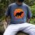 Introvert Retro Sunset Capybara Tee Men's Comfort Colors T-Shirt Denim