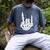 Just A Dad Who Always Came Back 2 Sided Skeleton Men's Comfort Colors T-Shirt Denim