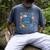 OneDer The Sea Papa 1st Birthday Dad Matching Men's Comfort Colors T-Shirt Denim