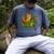 Orange Cat Dragon Riding Animal Lover Mom Dad Kids Men's Comfort Colors T-Shirt Denim