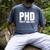 PHD Pretty Huge Debt Doctoral Degree PHD Graduation Men's Comfort Colors T-Shirt Denim
