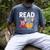 Pig Elephant Reading Cute Book Lover Bookworm Boys Girls Kid Men's Comfort Colors T-Shirt Denim
