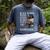 Queen Masters Degree Graduation Educated Melanin Grad Men's Comfort Colors T-Shirt Denim