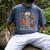 Read In Peace Skeleton Reading Book Halloween Teacher Men's Comfort Colors T-Shirt Denim