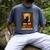 The Reader Cat Book Reading Halloween Tarot Card Men's Comfort Colors T-Shirt Denim