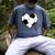 Soccer Ball Heart Idea For Mom Dad Kids T-Shirt Men's Comfort Colors T-Shirt Denim