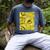 Varsity-Gold Yellow Comic Book University Varsity-Gold Men's Comfort Colors T-Shirt Denim