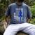 I Wear Blue For My Dad Colon Cancer Awareness Blue USA Flag Men's Comfort Colors T-Shirt Denim