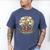 100 Days Of School In The Books Librarian Reading Teacher Men's Comfort Colors T-Shirt Blue Jean