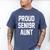 2019 Senior Aunt SEN19R Class Graduation Party T Shirt Men's Comfort Colors T-Shirt Blue Jean