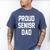 2019 Senior Dad High School Graduation Party SEN19R T Shirt Men's Comfort Colors T-Shirt Blue Jean
