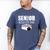 2026 Senior Bowling Dad Bowling Team Parent Helper Men's Comfort Colors T-Shirt Blue Jean