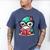 Adorable Book Lover Humming Bird With Reading Glasses Cute Men's Comfort Colors T-Shirt Blue Jean
