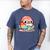 Adorable Book Lover Parrot With Reading Glasses Cute Men's Comfort Colors T-Shirt Blue Jean