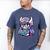 Adorable Book Lover Valkyrie With Reading Glasses Cute Men's Comfort Colors T-Shirt Blue Jean