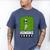 Alien Avoids Humans Sarcastic Introvert Humor Men's Comfort Colors T-Shirt Blue Jean