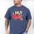American Dad Show Logo With Family Cartoon Men's Comfort Colors T-Shirt Blue Jean