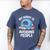 Anti-Social Club Homebody Introvert Hibernate Hermit Shyness Men's Comfort Colors T-Shirt Blue Jean