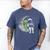 Astronaut Reading Book To Alien Moon Space Women Kids Men Premium Tri-Blend Men's Comfort Colors T-Shirt Blue Jean