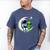 Astronaut Reading Book To Alien Shirt Moon Space Lover Kids Men's Comfort Colors T-Shirt Blue Jean
