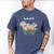 Awkward Turtle Upside Down Witty Comical Introvert Men's Comfort Colors T-Shirt Blue Jean