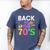 Back To The 70's Mixtape Era Nostalgia Retro 1970 70's Style Men's Comfort Colors T-Shirt Blue Jean