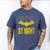 Batman Dad By Day Men's Comfort Colors T-Shirt Blue Jean