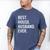 Best House Husband Ever Stay At Home Dad Men's Comfort Colors T-Shirt Blue Jean