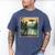 Bigfoot Sasquatch Alien Spaceship UFO Introvert Bruh Men's Comfort Colors T-Shirt Blue Jean