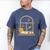 Book Lover Moonlight Reading Scene Night Men's Comfort Colors T-Shirt Blue Jean