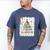 All Booked For Christmas Book Xmas Tree Coquette Bow Lights Men's Comfort Colors T-Shirt Blue Jean