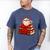 All Booked For Valentine’s Day Reading Teacher Men's Comfort Colors T-Shirt Blue Jean