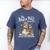 Bookish Christmas North Pole Book Club Snowman Book Worm Men's Comfort Colors T-Shirt Blue Jean