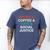 Books Coffee Cats Social Justice Men's Comfort Colors T-Shirt Blue Jean